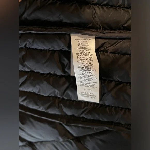 Lucky Brand Women's Black Down Jacket, Coat with hood. XSmall NWT - Picture 12 of 14